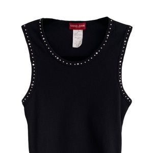 Guess Tank Top with Studs, Y2K, Size Medium